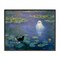 Stupell Industries Water Lilies with Ghost & Kitty Framed Giclee, design by Arlington Prints